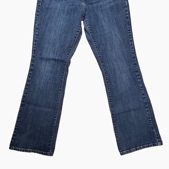 Levi’s 515 Five Pocket Blue Medium Wash Mid Rise Boot Cut Denim Jeans Size 8 - Picture 5 of 16